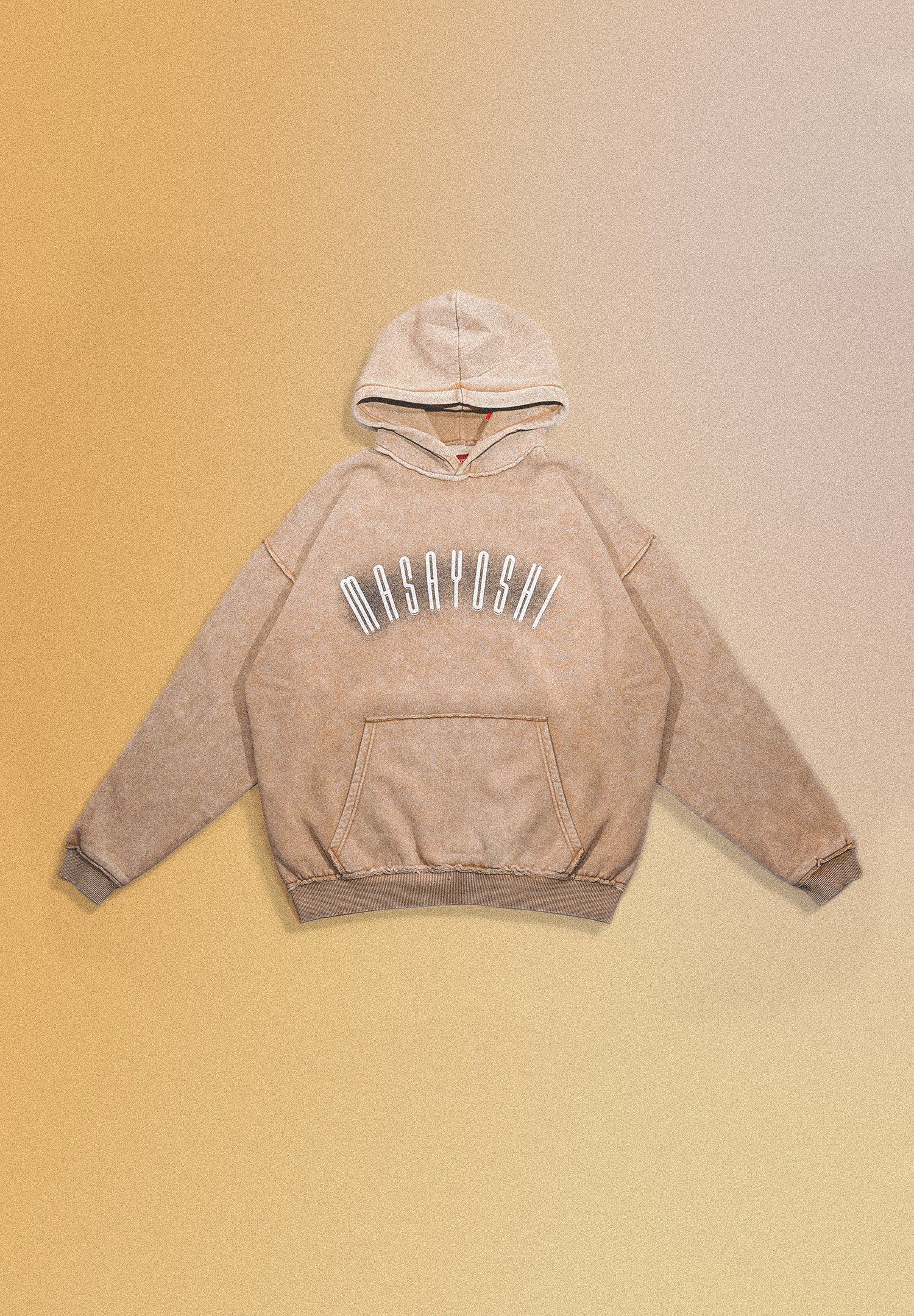 Desert-Beige Acidwashed Hoodie